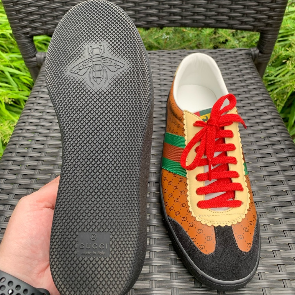 Authentic Gucci X Dapper Dan Leather Sneaker - Picture 4 of 14